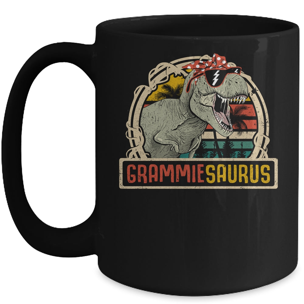 Grammiesaurus T Rex Dinosaur Grammie Saurus Family Matching Mug | siriusteestore