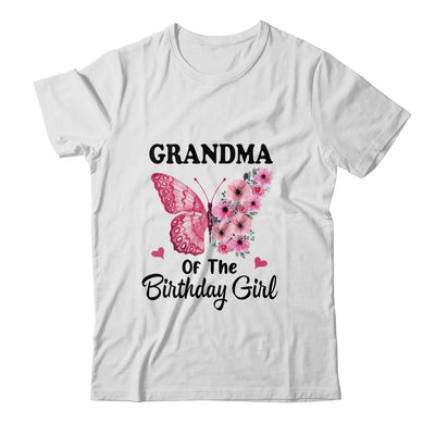 Grandma 1st First Birthday Matching Family Butterfly Floral Shirt & Hoodie | siriusteestore