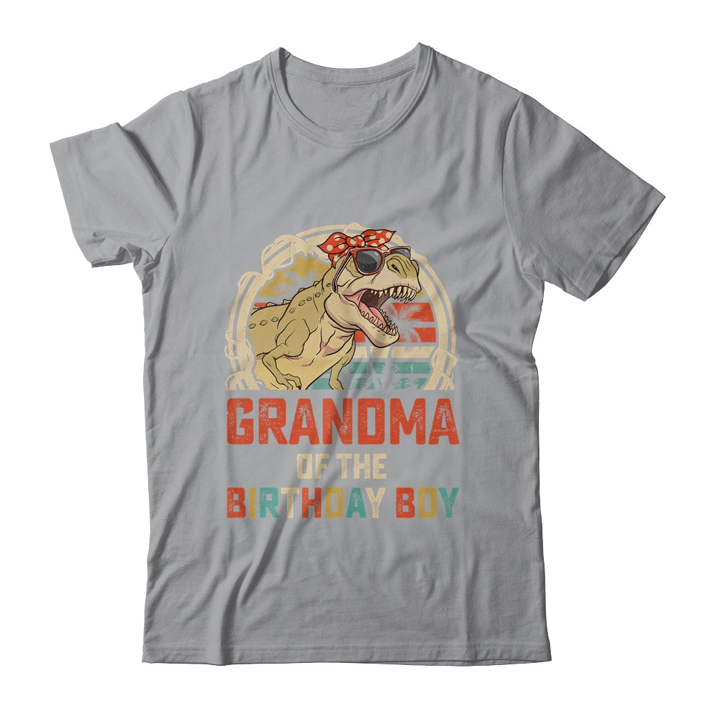 Grandma Dinosaur Of The Birthday Boy Matching Family Shirt & Hoodie | siriusteestore
