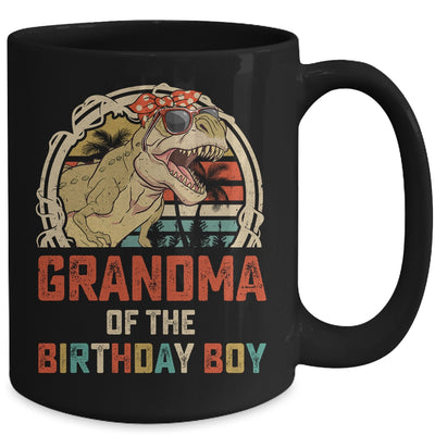 Grandma Dinosaur Of The Birthday Boy Matching Family Mug | siriusteestore