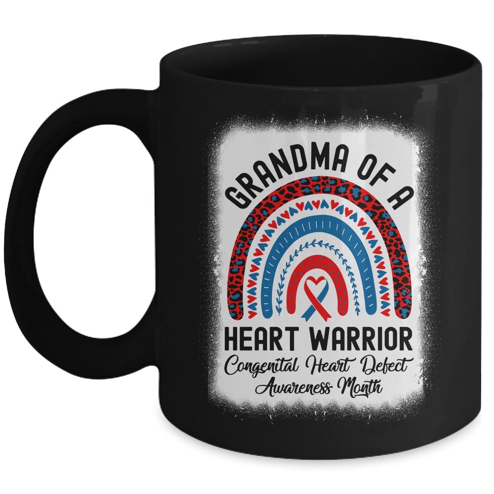 Grandma Of A Warrior CHD Congenital Heart Defect Awareness Month Mug Mug | siriusteestore