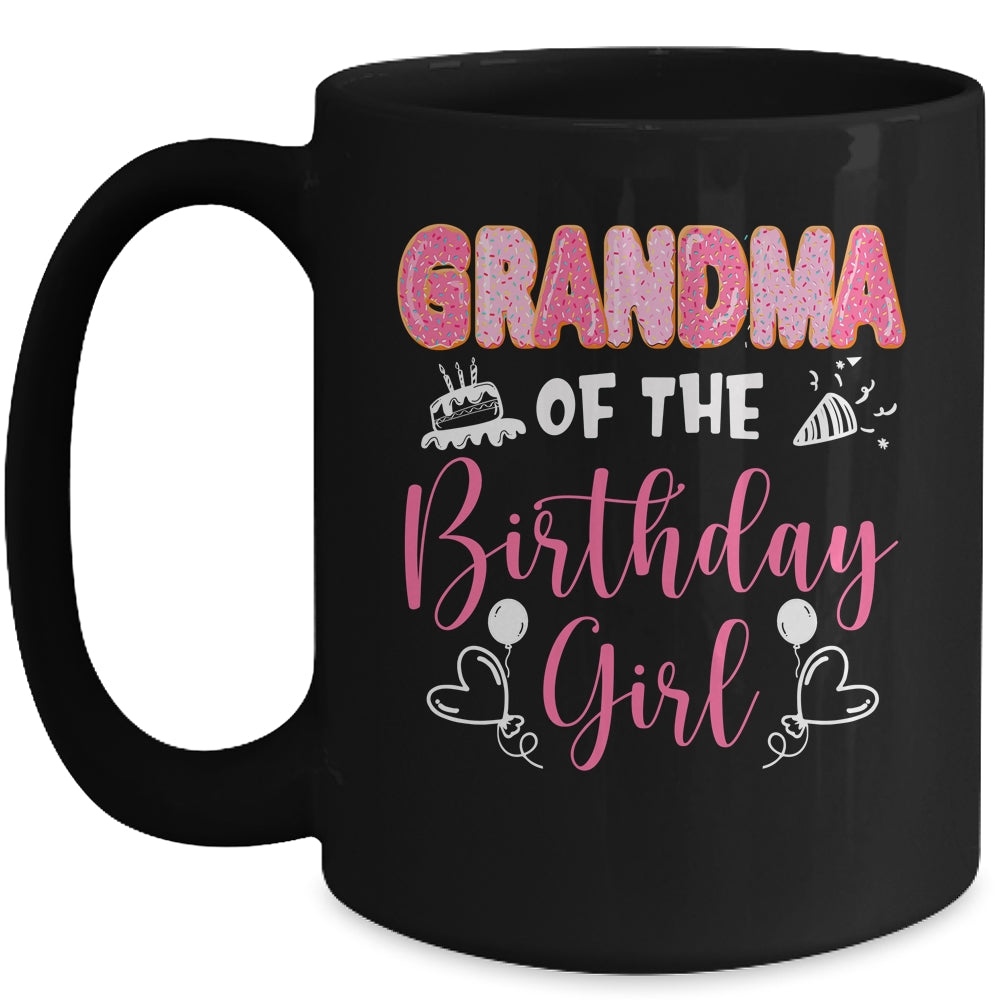 Grandma Of The Birthday Girl Family Donut Birthday Mug | siriusteestore