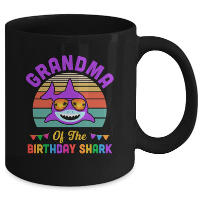Grandma Of The Shark Birthday Grandma Matching Family Mug | siriusteestore