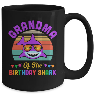 Grandma Of The Shark Birthday Grandma Matching Family Mug | siriusteestore