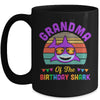 Grandma Of The Shark Birthday Grandma Matching Family Mug | siriusteestore