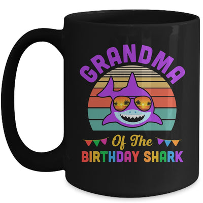 Grandma Of The Shark Birthday Grandma Matching Family Mug | siriusteestore