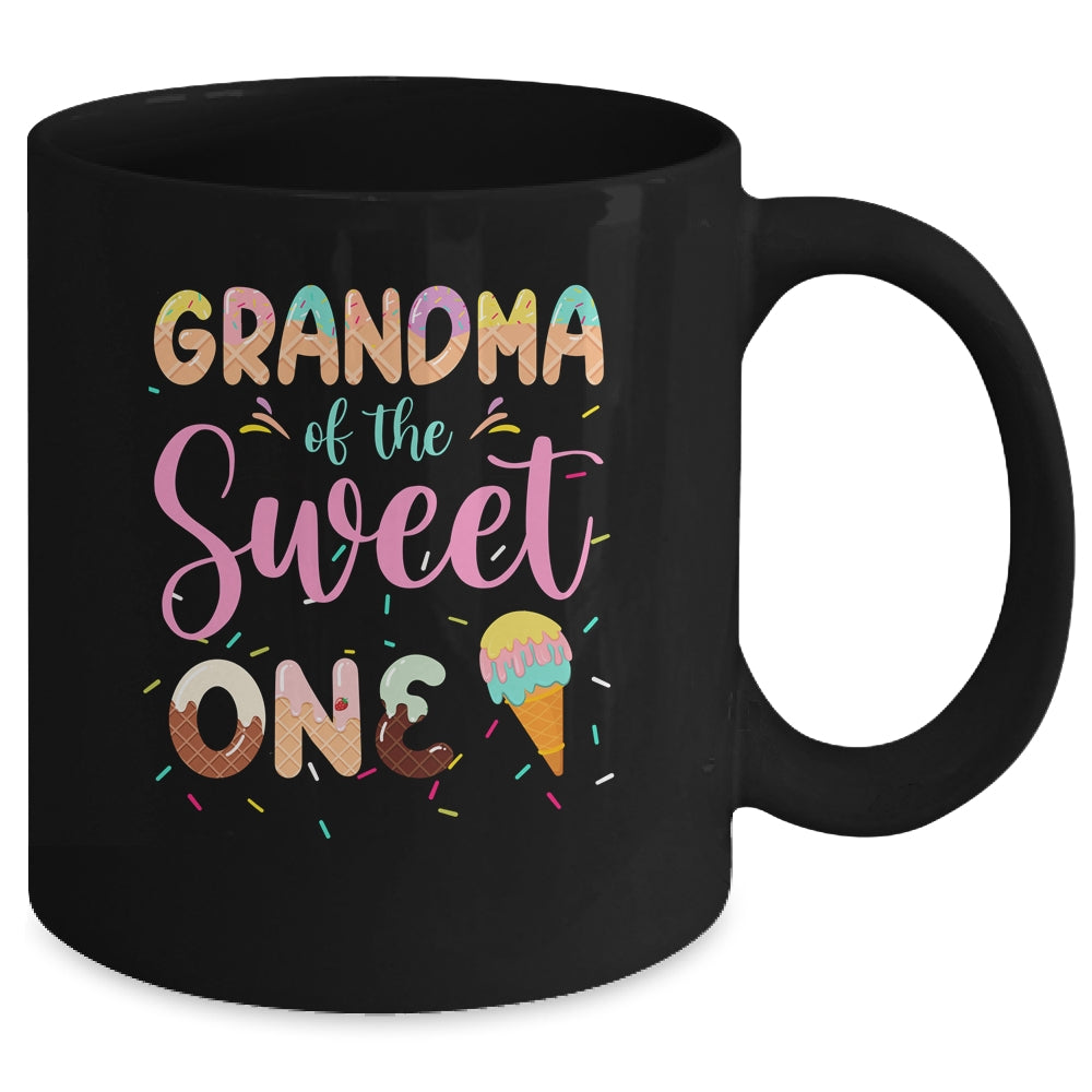 Grandma Of The Sweet One Ice Cream 1st First Birthday Family Mug | siriusteestore