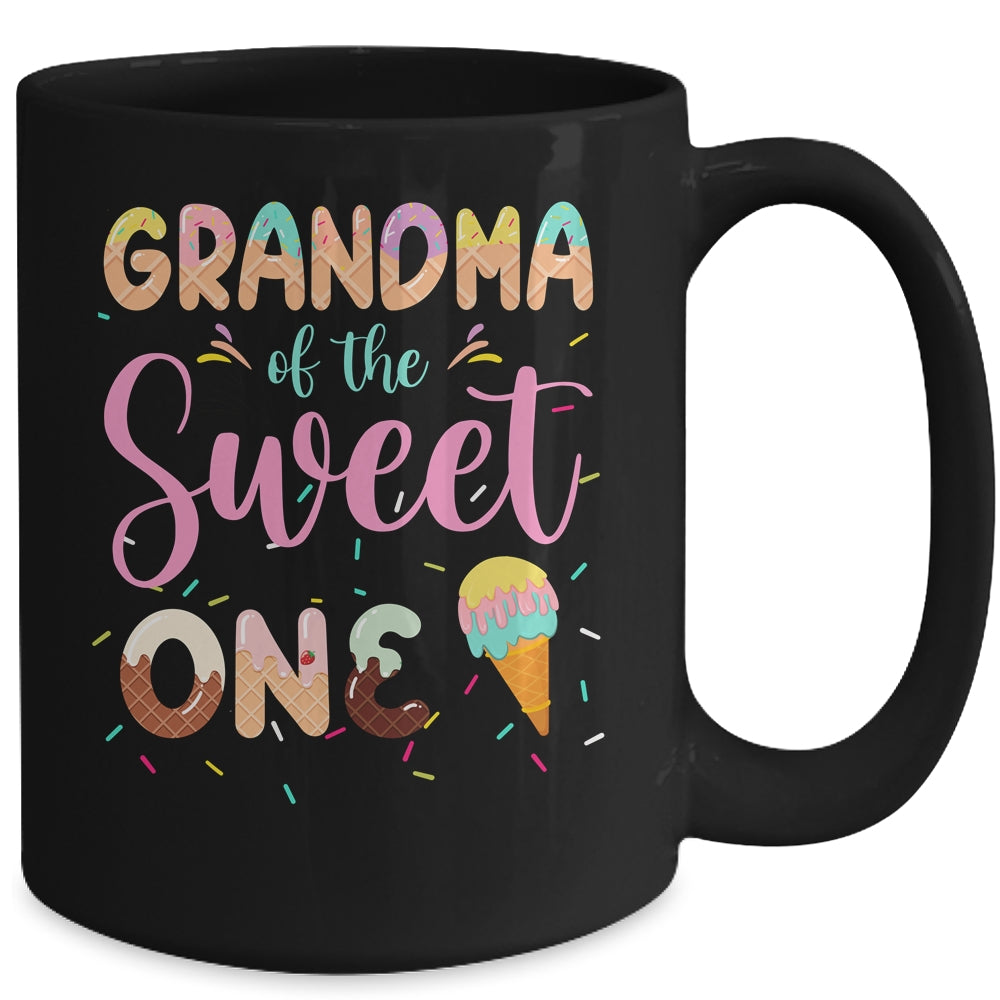 Grandma Of The Sweet One Ice Cream 1st First Birthday Family Mug | siriusteestore