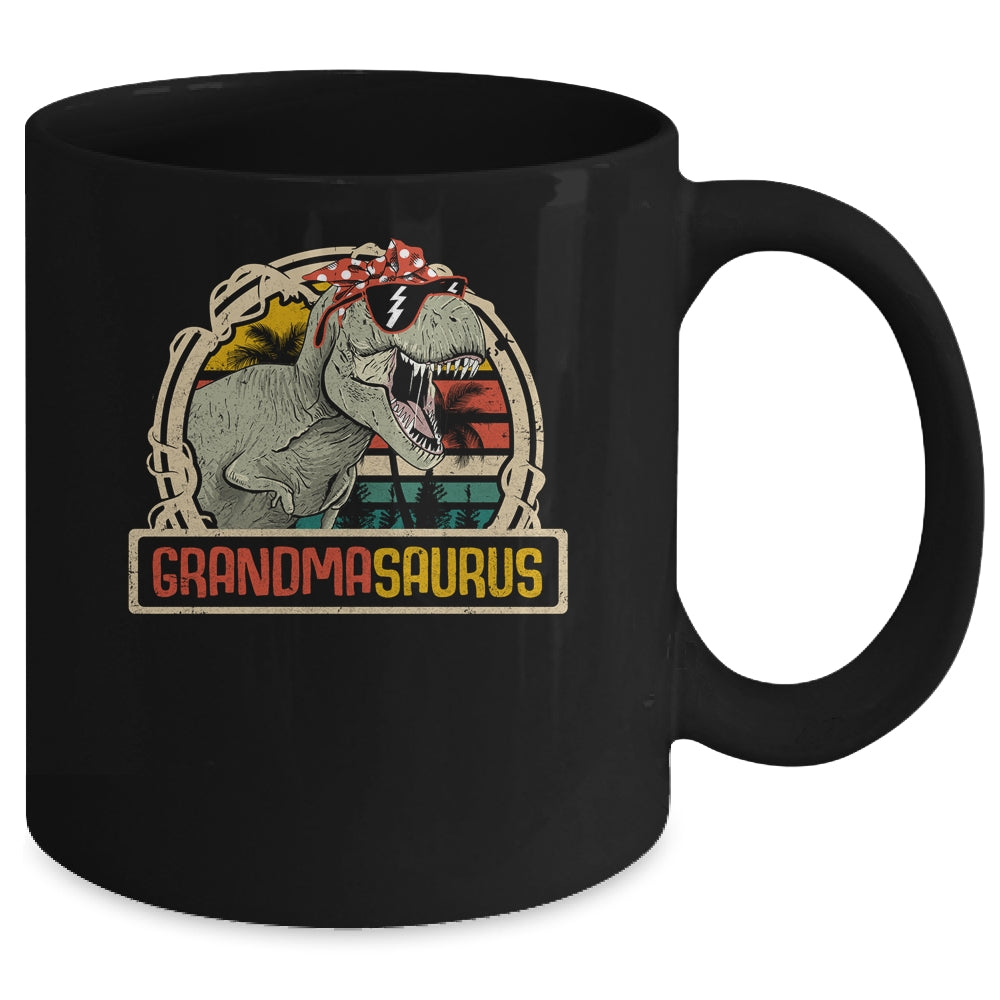Grandmasaurus T Rex Dinosaur Grandma Saurus Family Matching Mug | siriusteestore