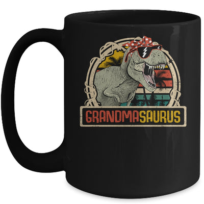 Grandmasaurus T Rex Dinosaur Grandma Saurus Family Matching Mug | siriusteestore