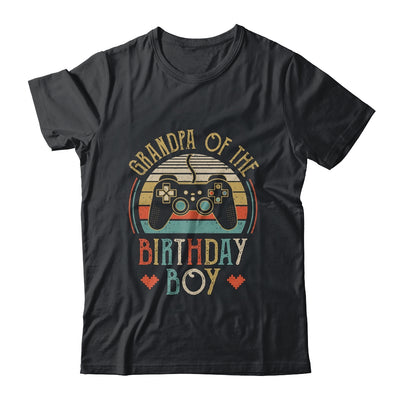 Grandpa Of The Birthday Boy Vintage Matching Gamer Birthday Shirt & Hoodie | siriusteestore