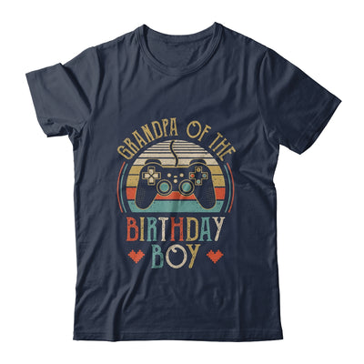 Grandpa Of The Birthday Boy Vintage Matching Gamer Birthday Shirt & Hoodie | siriusteestore