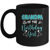 Grandpa Of The Birthday Girl Family Donut Birthday Mug | siriusteestore