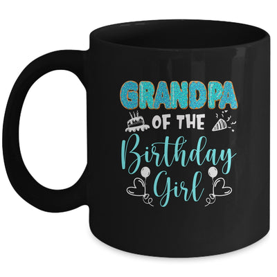 Grandpa Of The Birthday Girl Family Donut Birthday Mug | siriusteestore