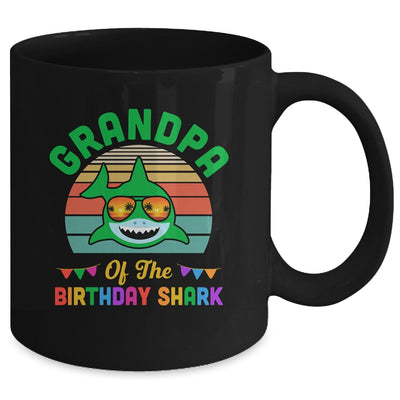 Grandpa Of The Shark Birthday Grandpa Matching Family Mug | siriusteestore