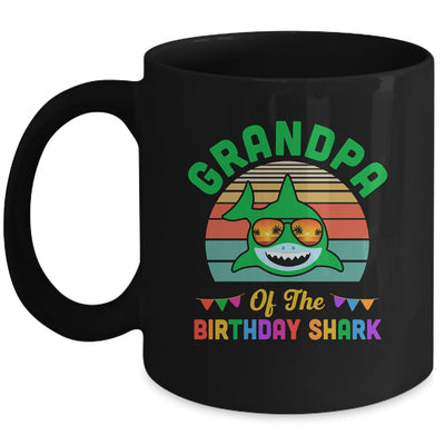 Grandpa Of The Shark Birthday Grandpa Matching Family Mug | siriusteestore