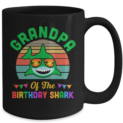 Grandpa Of The Shark Birthday Grandpa Matching Family Mug | siriusteestore
