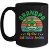 Grandpa Of The Shark Birthday Grandpa Matching Family Mug | siriusteestore