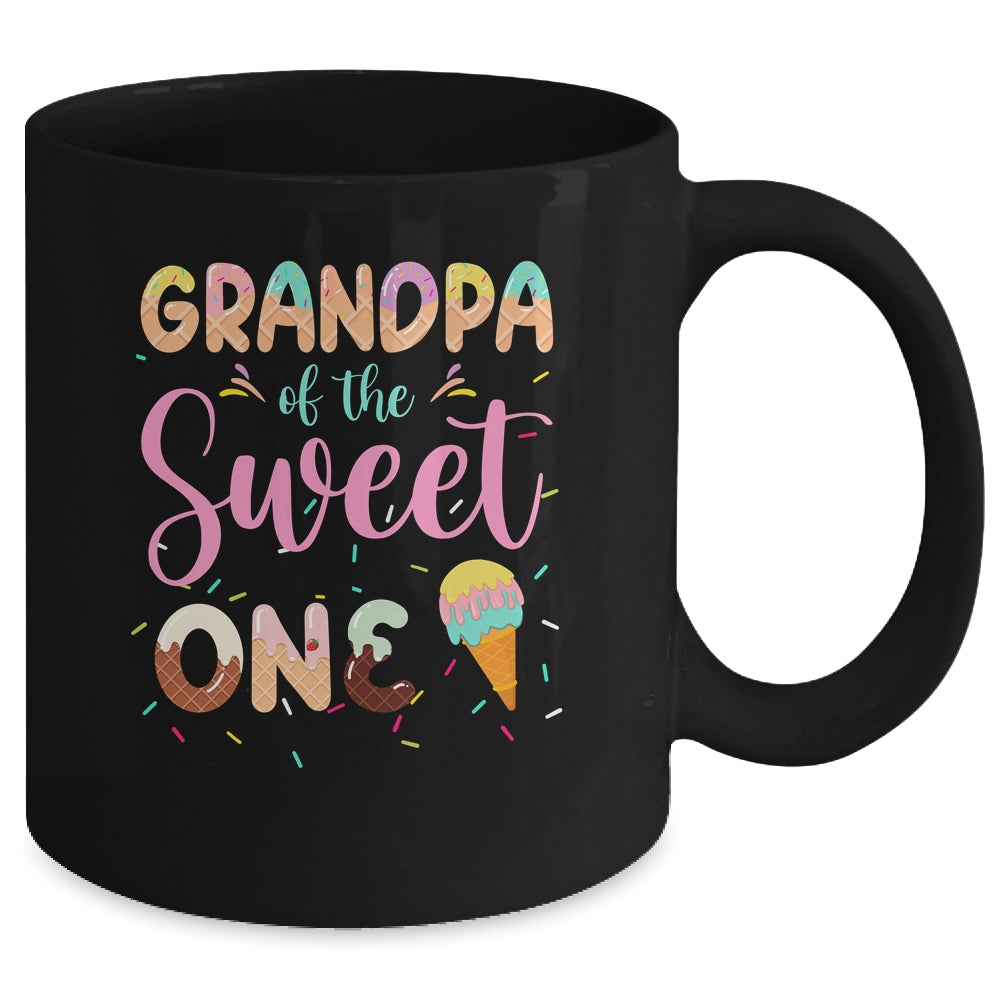 Grandpa Of The Sweet One Ice Cream 1st First Birthday Family Mug | siriusteestore