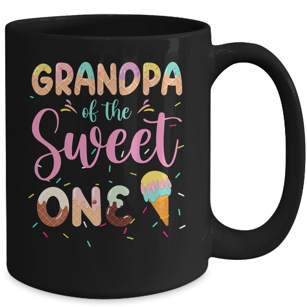 Grandpa Of The Sweet One Ice Cream 1st First Birthday Family Mug | siriusteestore