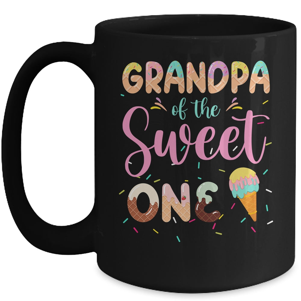 Grandpa Of The Sweet One Ice Cream 1st First Birthday Family Mug | siriusteestore
