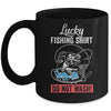 Grandpa Papa Dad Fishing For Men Lucky Fishing Funny Mug | siriusteestore