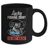 Grandpa Papa Dad Fishing For Men Lucky Fishing Funny Mug | siriusteestore