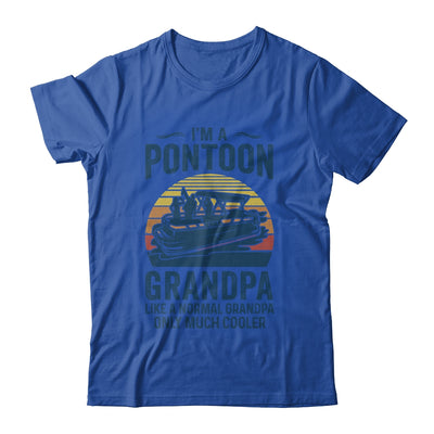 Grandpa Pontoon Captain Funny Boating Boat Lake Fathers Day Shirt & Hoodie | siriusteestore