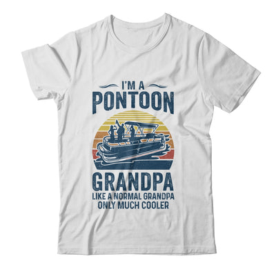 Grandpa Pontoon Captain Funny Boating Boat Lake Fathers Day Shirt & Hoodie | siriusteestore