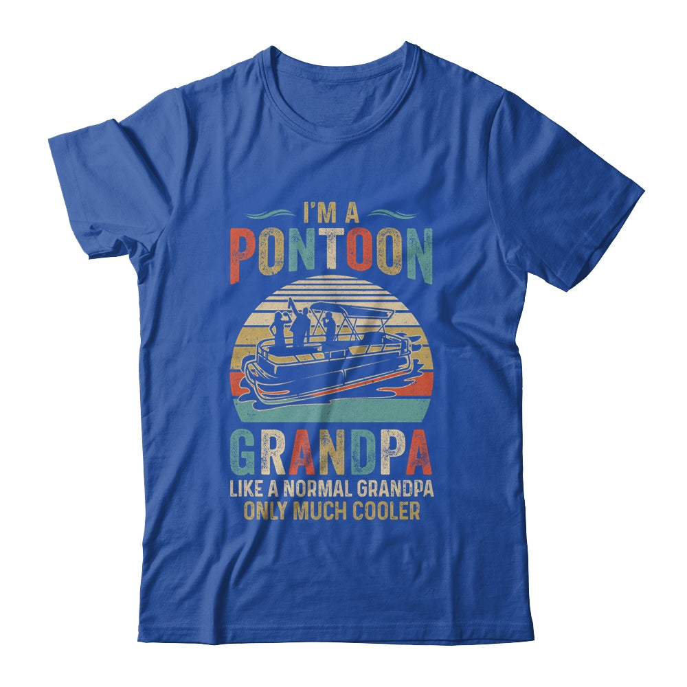 Grandpa Pontoon Captain Funny Lake Boat Boating Lake Fathers Day Shirt & Hoodie | siriusteestore