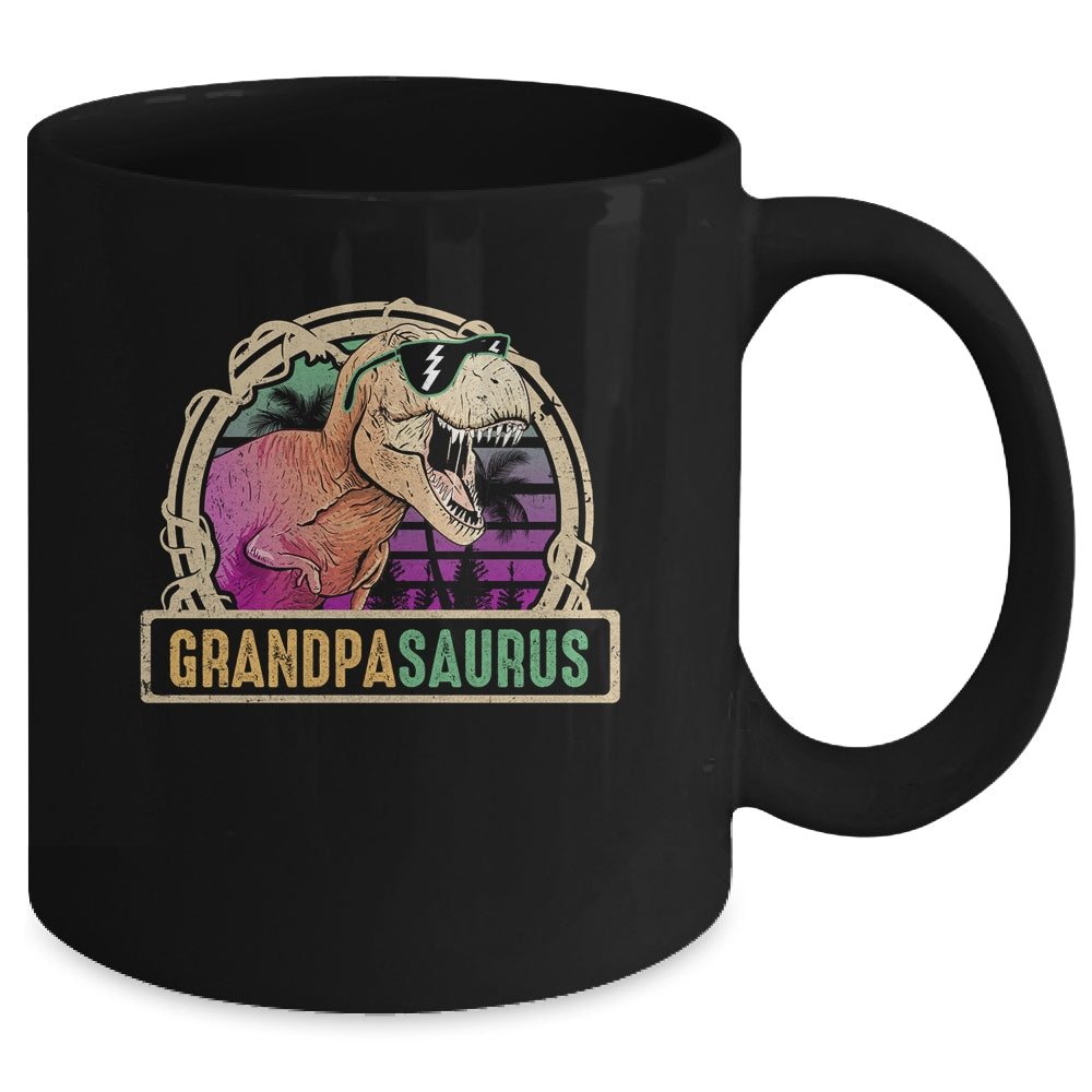 Grandpa Saurus Grandpasaurus T Rex Dinosaur Family Matching Mug | siriusteestore