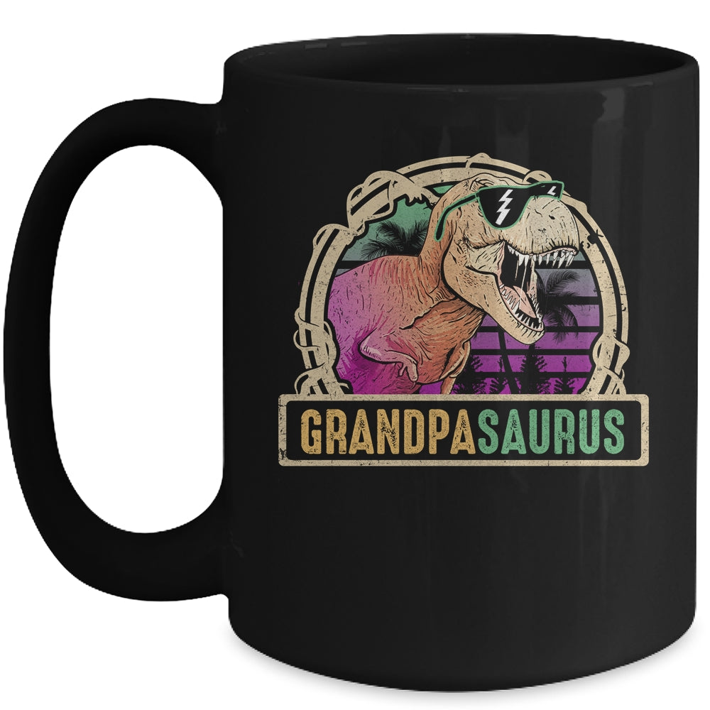 Grandpa Saurus Grandpasaurus T Rex Dinosaur Family Matching Mug | siriusteestore