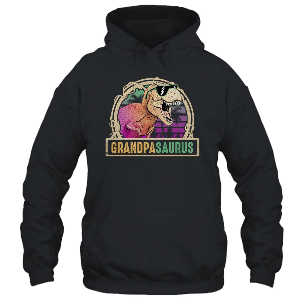 Grandpa Saurus Grandpasaurus T Rex Dinosaur Family Matching Shirt & Hoodie | siriusteestore
