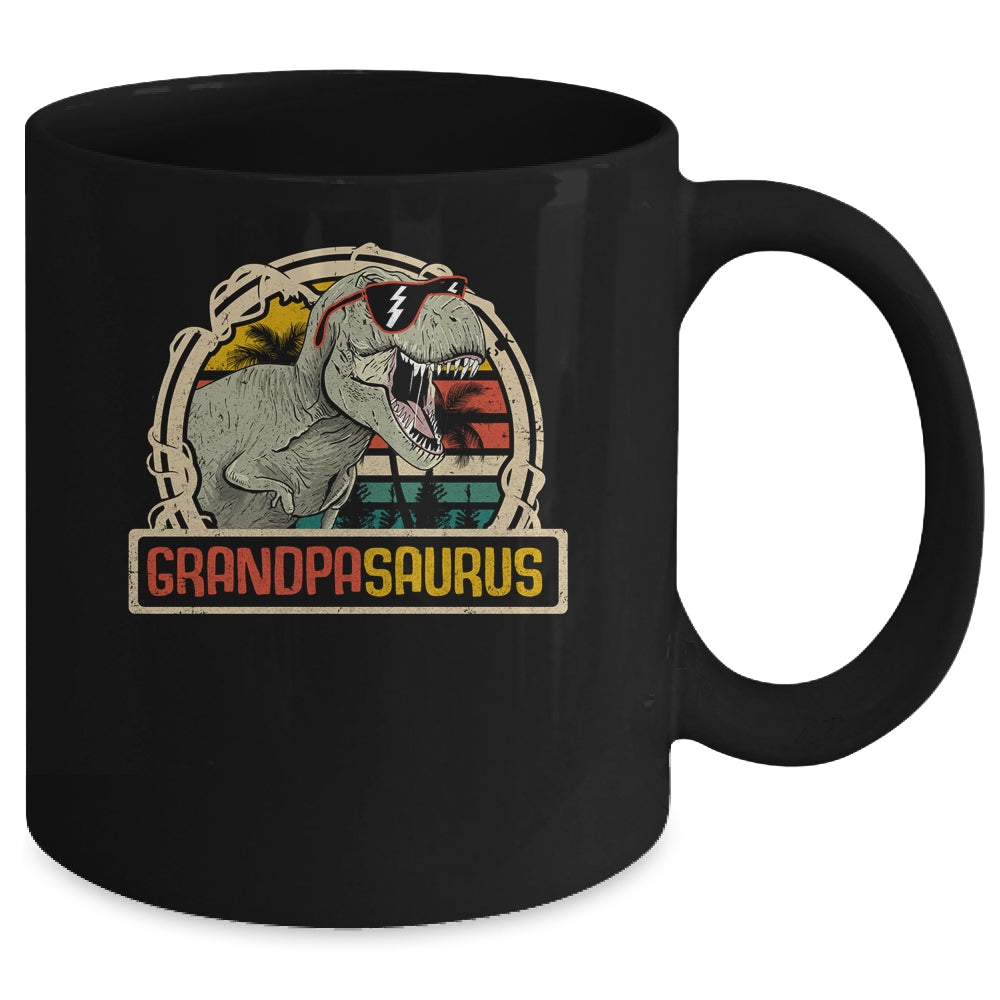 Grandpasaurus T Rex Dinosaur Grandpa Saurus Family Matching Mug | siriusteestore