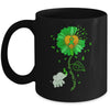 Green Sunflower Elephant Spread Mental Health Awareness Mug | siriusteestore