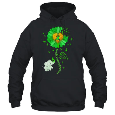 Green Sunflower Elephant Spread Mental Health Awareness Shirt & Tank Top | siriusteestore
