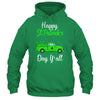 Green Truck With Shamrocks Happy St Patrick's Day Y'all Shirt & Hoodie | siriusteestore