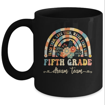 Groovy Fifth Grade Dream Team Retro Back To School Teachers Mug | siriusteestore