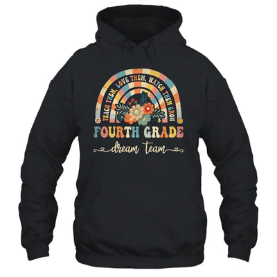 Groovy Fourth Grade Dream Team Retro Back To School Teachers Shirt & Hoodie | siriusteestore