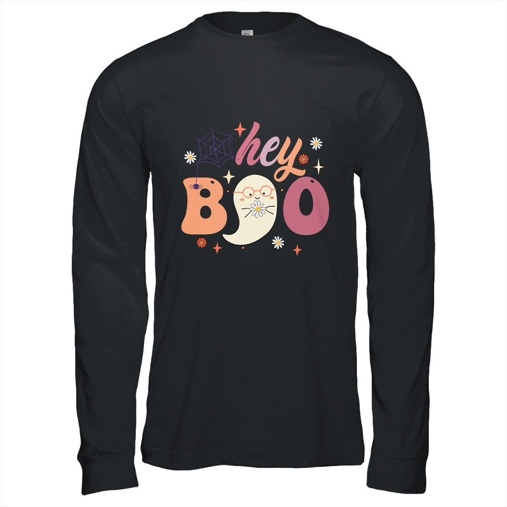 Groovy Ghost Halloween Hey Boo Trendy Halloween Shirt & Hoodie | siriusteestore