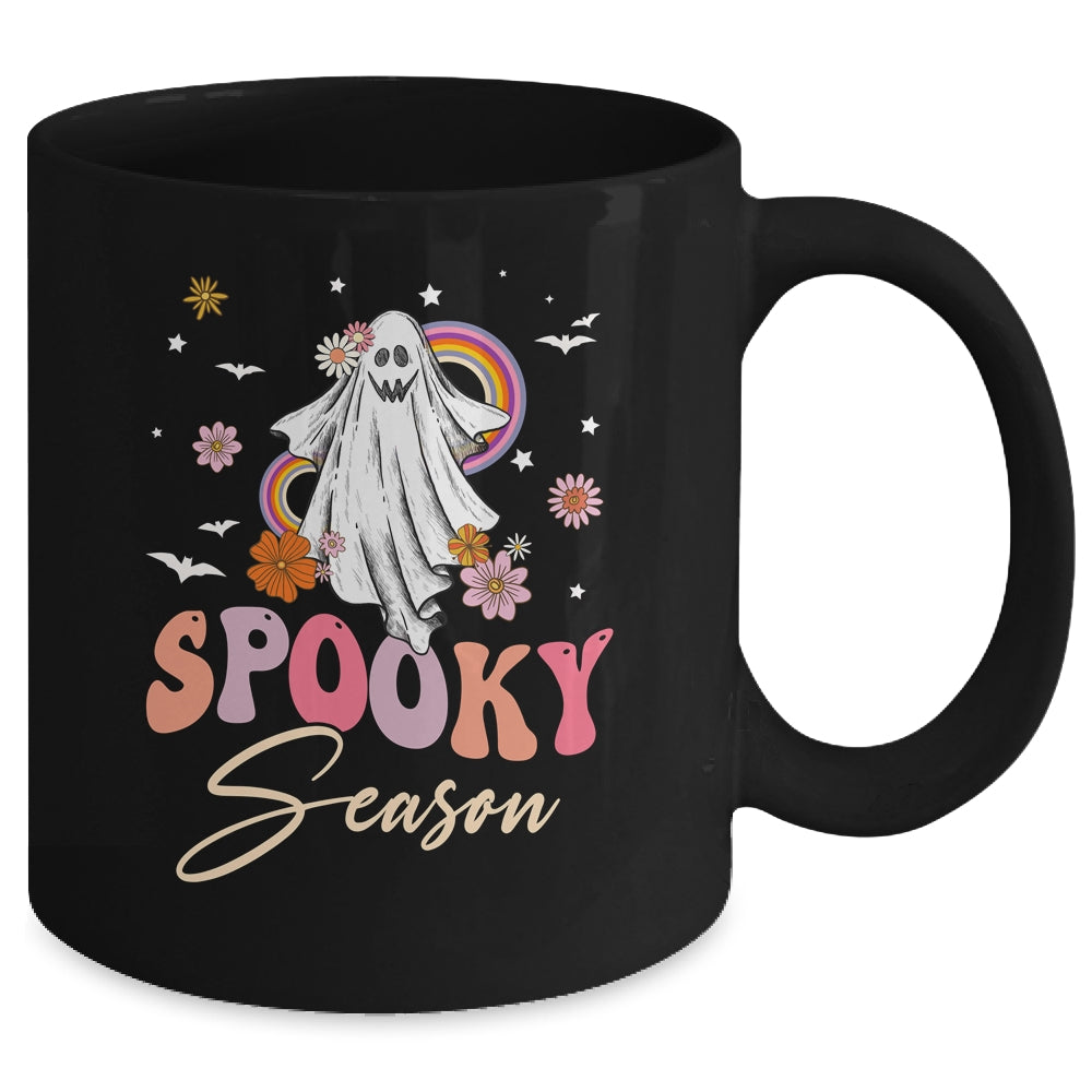 Groovy Ghost Spooky Season Funny Retro Halloween Costume Mug | siriusteestore