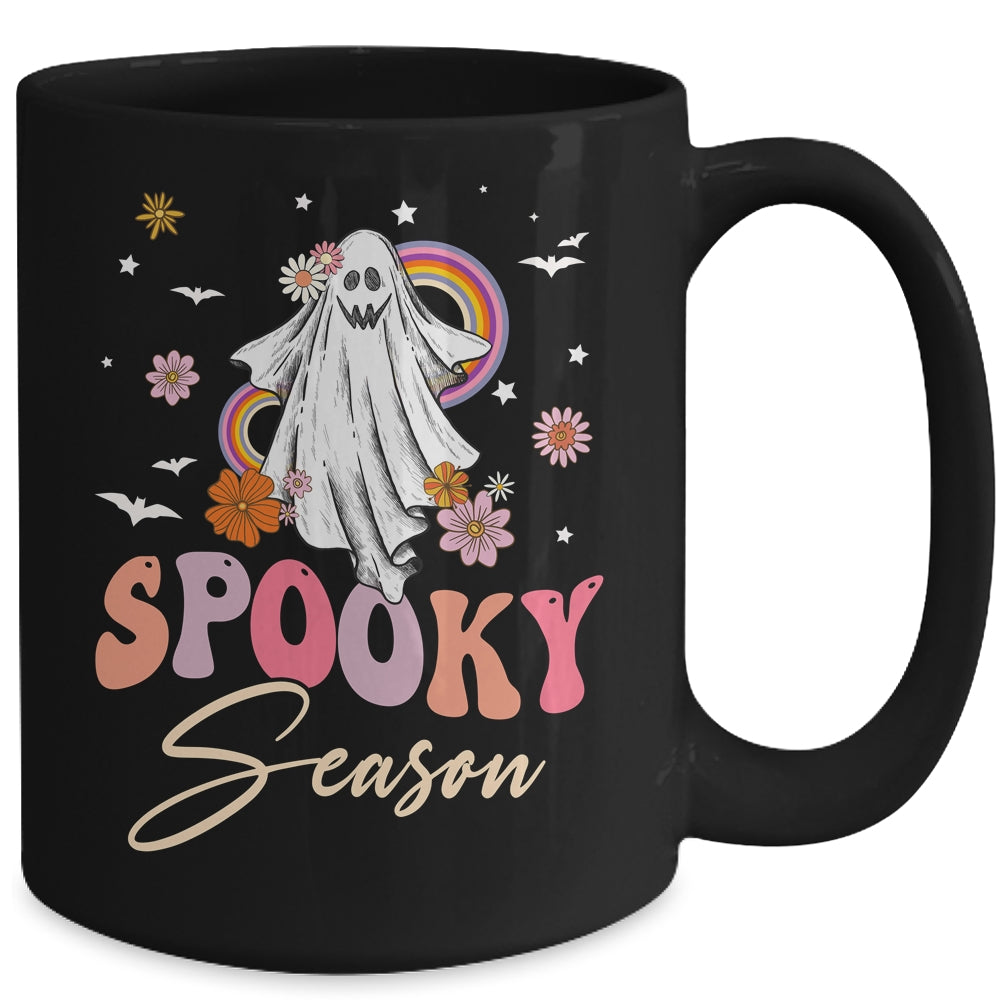Groovy Ghost Spooky Season Funny Retro Halloween Costume Mug | siriusteestore