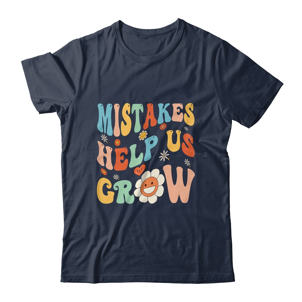 Groovy Growth Mindset Positive Retro Teachers Back To School Shirt & Tank Top | siriusteestore