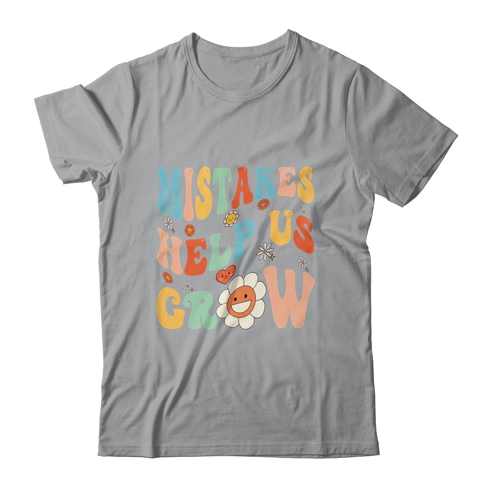 Groovy Growth Mindset Positive Retro Teachers Back To School Shirt & Tank Top | siriusteestore