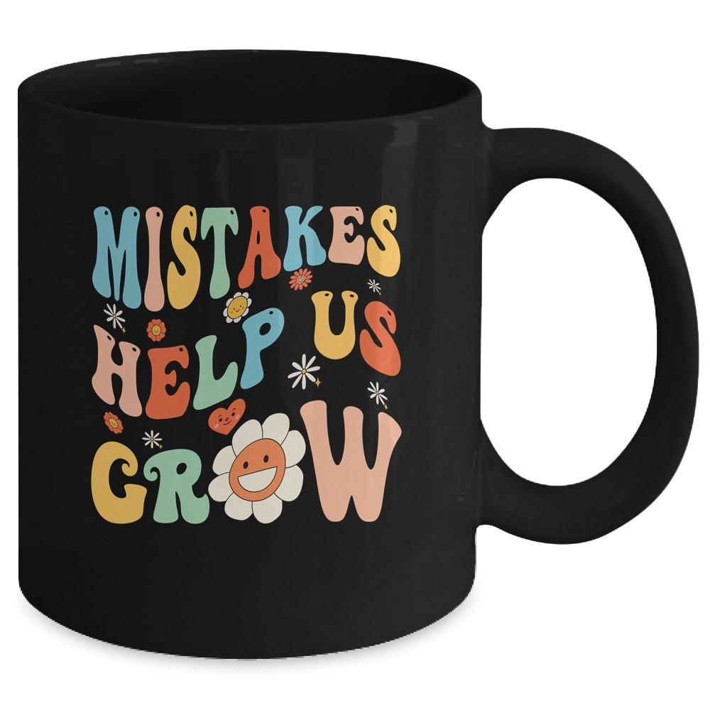 Groovy Growth Mindset Positive Retro Teachers Back To School Mug | siriusteestore