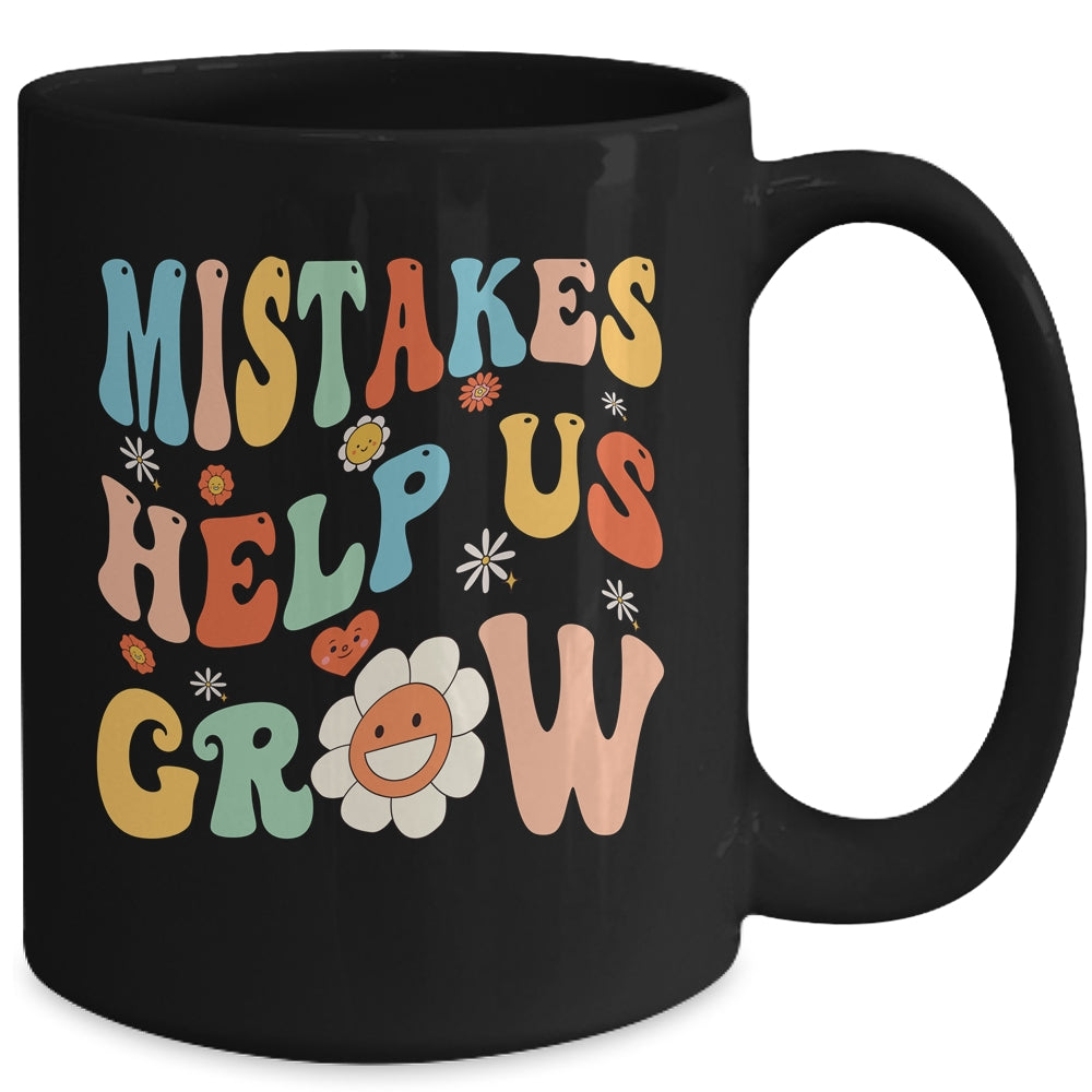 Groovy Growth Mindset Positive Retro Teachers Back To School Mug | siriusteestore