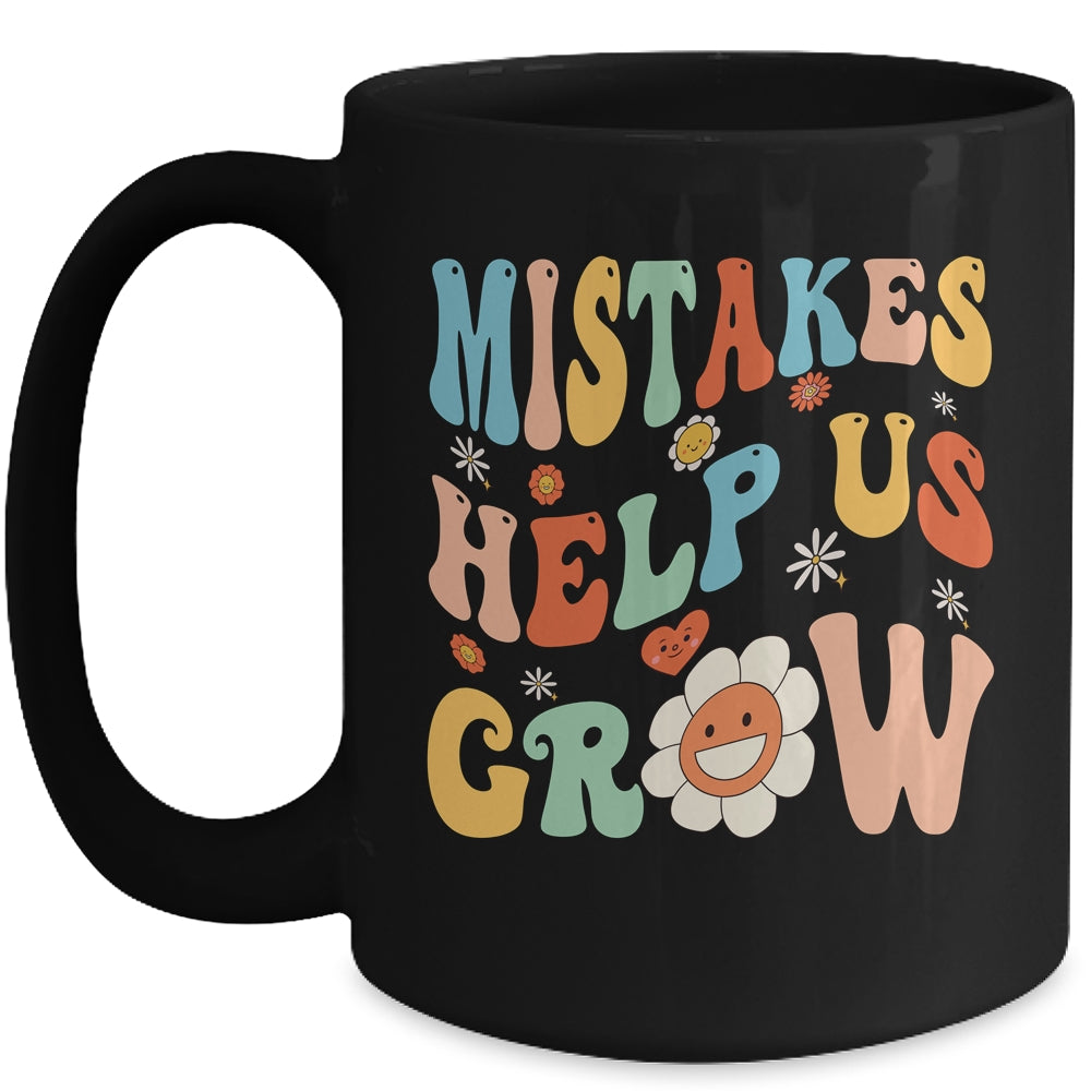 Groovy Growth Mindset Positive Retro Teachers Back To School Mug | siriusteestore