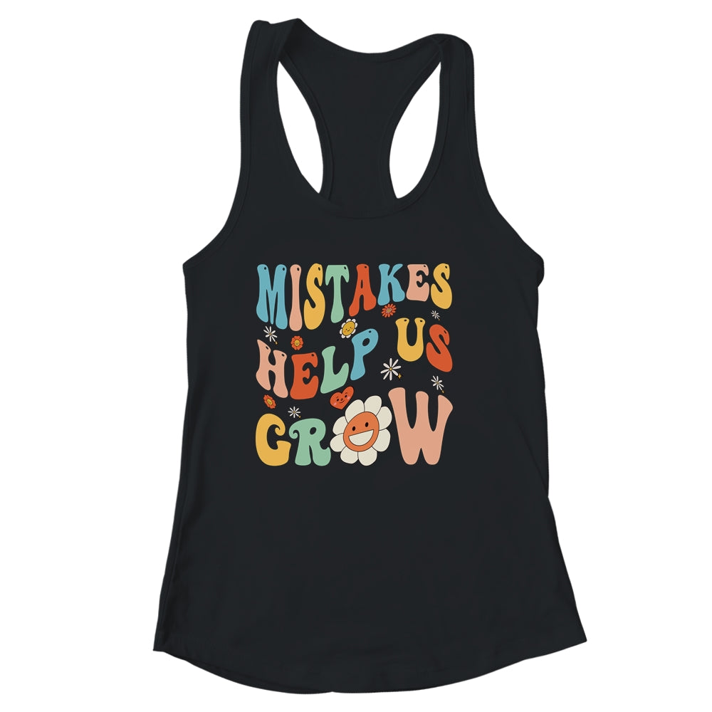 Groovy Growth Mindset Positive Retro Teachers Back To School Shirt & Tank Top | siriusteestore