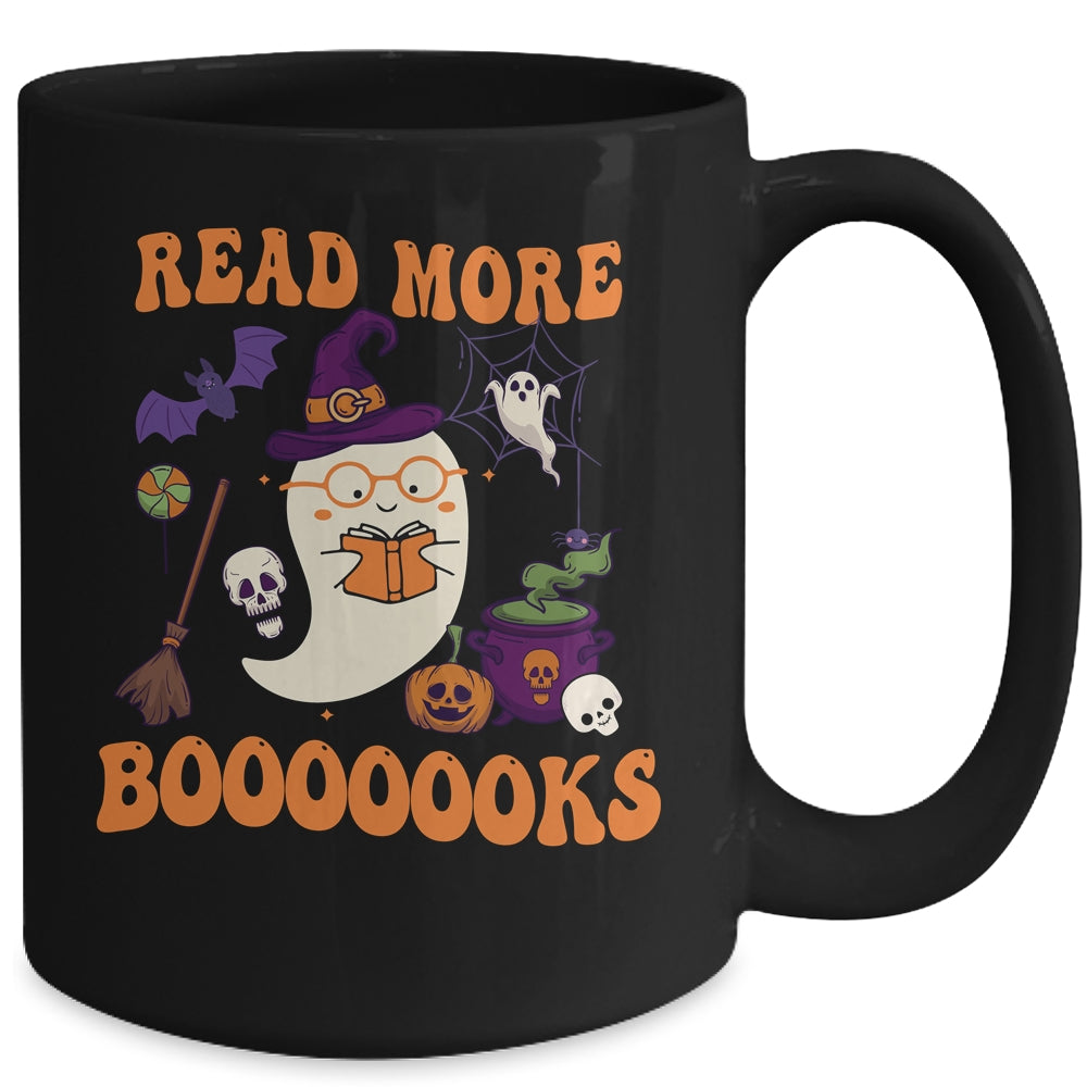 Groovy Halloween Read More Books Cute Boo Read A Book Mug | siriusteestore