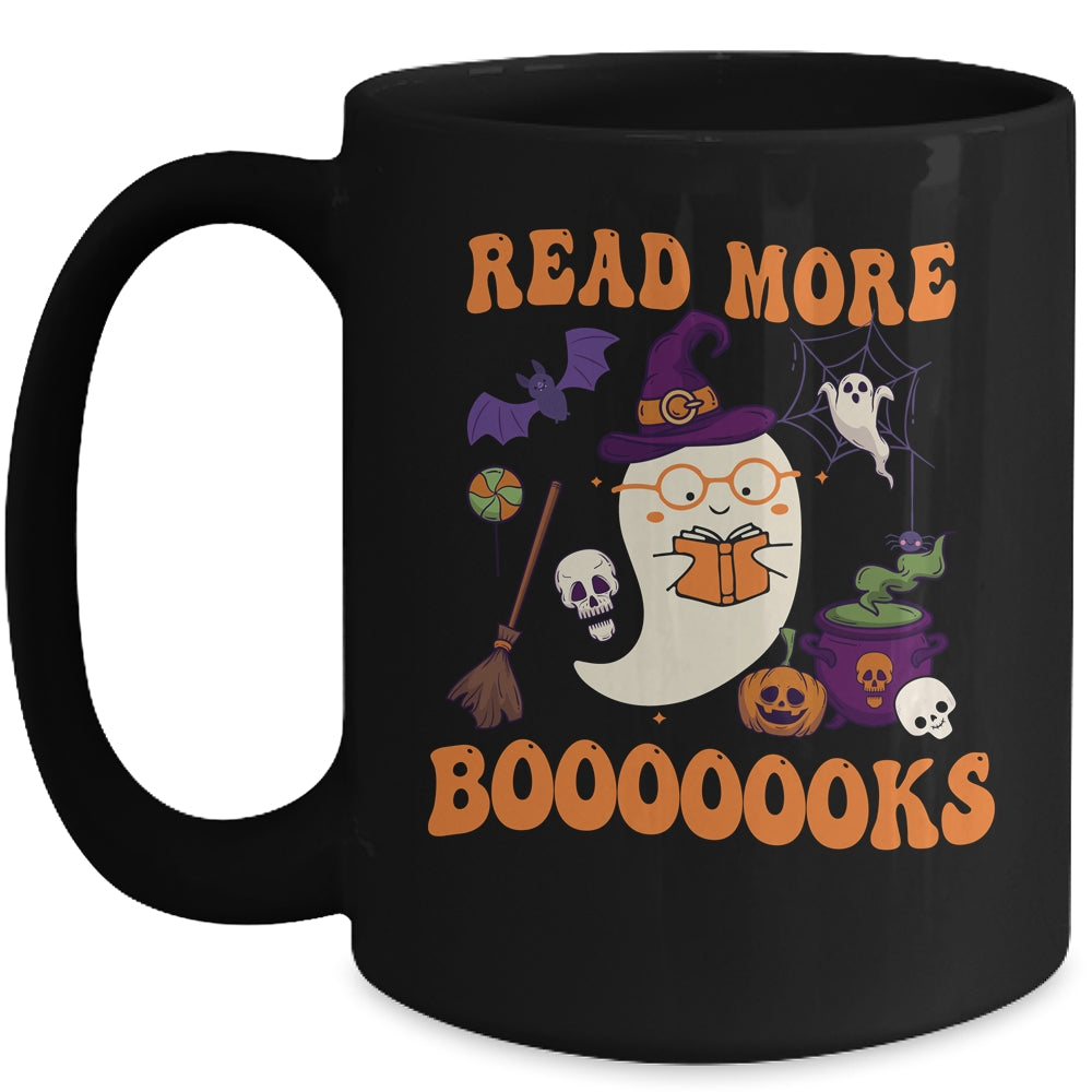 Groovy Halloween Read More Books Cute Boo Read A Book Mug | siriusteestore
